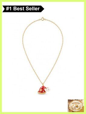 Gold Tone Christmas Necklace Snowflake Santa Hat Pendant Holiday